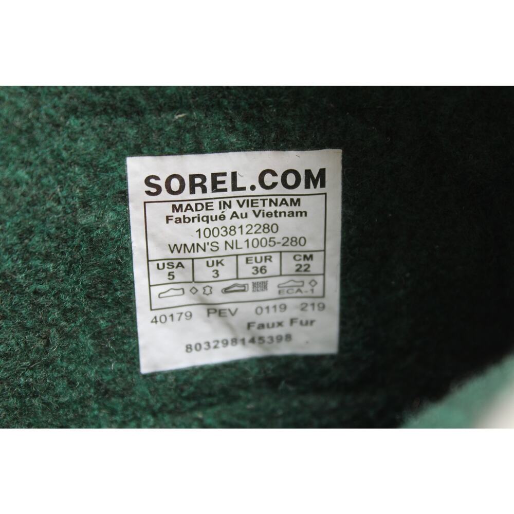 Womens Sorel Brown & Black Lace Up NL1005-280 Waterproof Snow Boots Size 5 - Picture 9 of 10